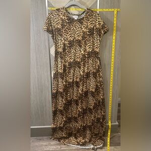 LuLaRoe Leopard Print Maxi Dress